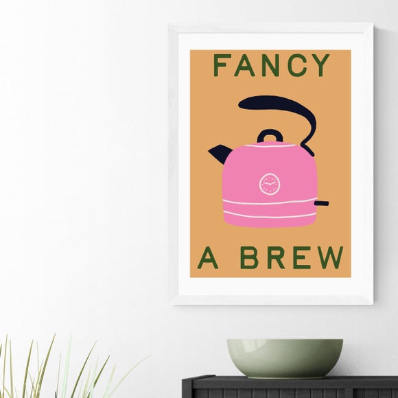 East End Prints Fancy a Brew by Emmy Lupin Studio Print