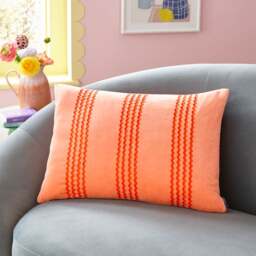Sophie Robinson Ric Rac Stripe Rectangle Cushion - thumbnail 1