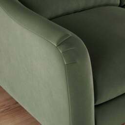 Hattie Matte Plush Velvet Corner Chaise Sofa - thumbnail 5