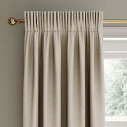 Rotterdam Herringbone Blackout Pencil Pleat Curtains