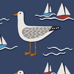 Coastal Gull Made to Measure Roman Blind - thumbnail 2