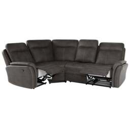 Monte Faux Suede Reclining Corner Sofa - thumbnail 5