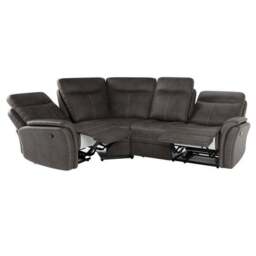 Monte Faux Suede Reclining Corner Sofa - thumbnail 6