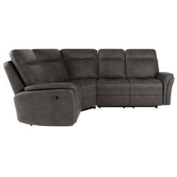 Monte Faux Suede Reclining Corner Sofa - thumbnail 4
