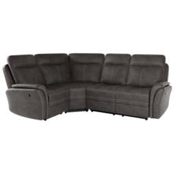 Monte Faux Suede Reclining Corner Sofa - thumbnail 3