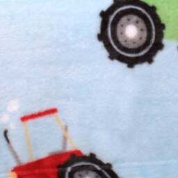 Farmyard Friends Blue Throw Blanket 120cm x 150cm - thumbnail 2
