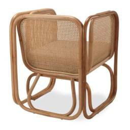 Desser Iconic Rattan Chair with Boucle Cushion - thumbnail 3