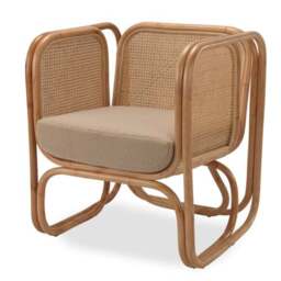 Desser Iconic Rattan Chair with Boucle Cushion - thumbnail 2