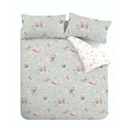 Catherine Lansfield Songbird Reversible Duvet Cover & Pillowcase Set - thumbnail 5