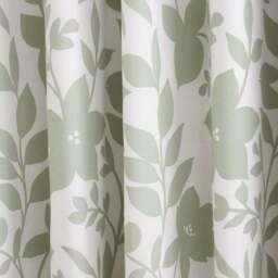 Ava Floral Polycotton Blackout Eyelet Curtains - thumbnail 3