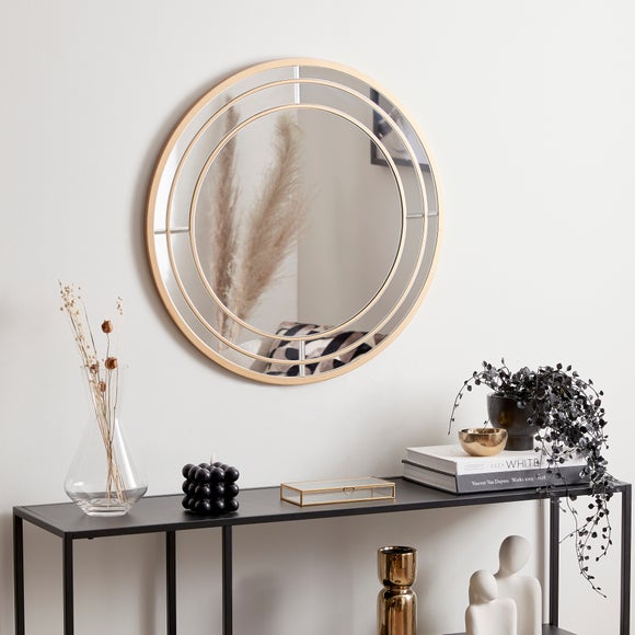 Double Frame Round Wall Mirror - image 1