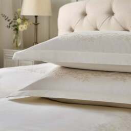 Dorma Camerelle Embroidery 100% Cotton Sateen Oxford Pillowcase Pair - thumbnail 2