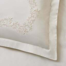 Dorma Camerelle Embroidery 100% Cotton Sateen Oxford Pillowcase Pair - thumbnail 3