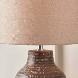 Pacific Lifestyle Kai Textured Ceramic Table Lamp - thumbnail 2