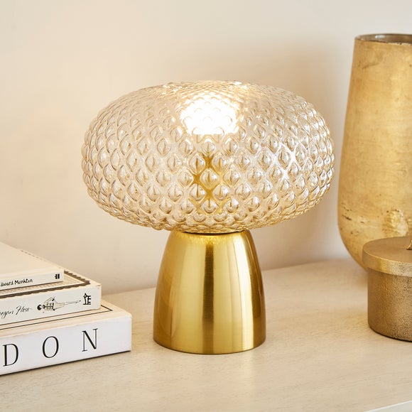 Silas Embossed Glass Table Lamp - image 1