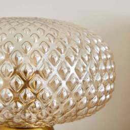 Silas Embossed Glass Table Lamp - thumbnail 3