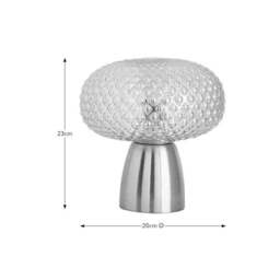 Silas Embossed Glass Table Lamp - thumbnail 6