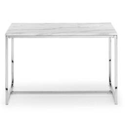 Scala 4 Seater Rectangular Dining Table, White - thumbnail 2