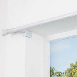 No Drills Trumpet Extendable Metal Eyelet Curtain Pole