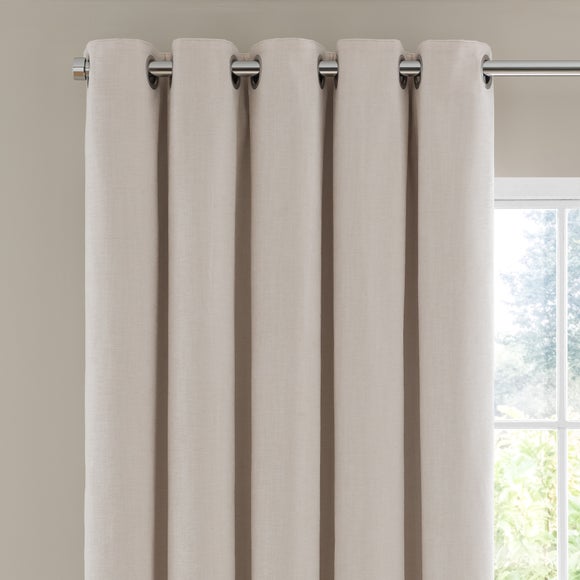 Chenille Ultra Blackout Eyelet Curtains - image 1