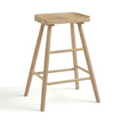 Loxwood Counter Height Bar Stool, Solid Oak - thumbnail 5