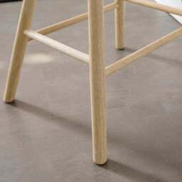 Loxwood Counter Height Bar Stool, Solid Oak - thumbnail 4