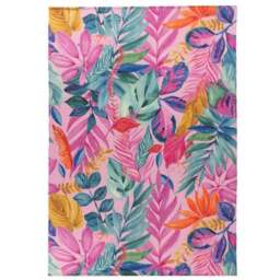 furn. Psyc Jungle Pink Washable Indoor Outdoor Rug - thumbnail 2