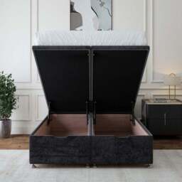 Plush Chenille End of Bed Ottoman Base - thumbnail 4