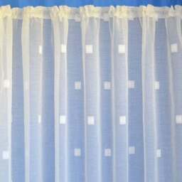 By the Metre Zen Lace Net Slot Top Curtain Fabric - thumbnail 3