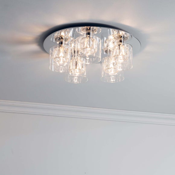 Vogue Armoury 5 Light Flush Ceiling Light - image 1