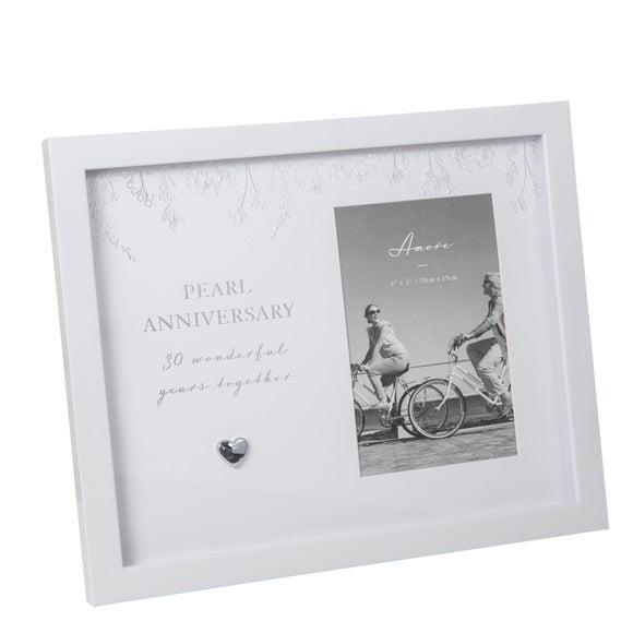 Amore Pearl Wedding Anniversary Photo Frame - image 1