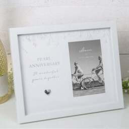 Amore Pearl Wedding Anniversary Photo Frame - thumbnail 2