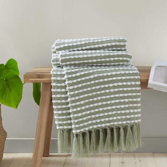 Catherine Lansfield Stab Stitch Throw Blanket 125cm x 150cm - image 1