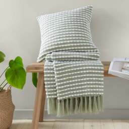 Catherine Lansfield Stab Stitch Throw Blanket 125cm x 150cm - thumbnail 5