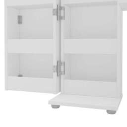 Elena Corner Dressing Table, White - thumbnail 5