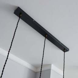 Logan 3 Light Industrial Diner Ceiling Light - thumbnail 4