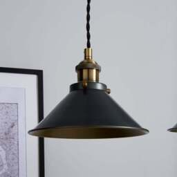 Logan 3 Light Industrial Diner Ceiling Light - thumbnail 3