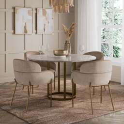 Talullua Dining Chair, Velvet - thumbnail 1