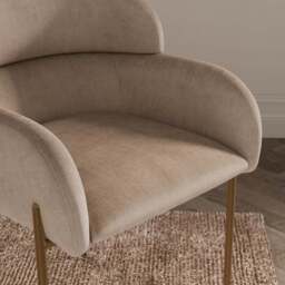 Talullua Dining Chair, Velvet - thumbnail 3