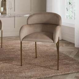 Talullua Dining Chair, Velvet - thumbnail 2