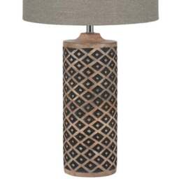 Orissa Wooden Diamond Table Lamp - thumbnail 3