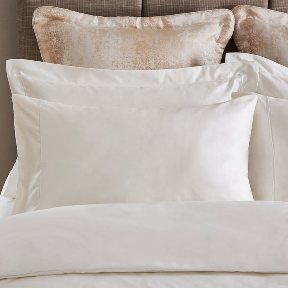 Dorma Egyptian Cotton Sateen 1000 Thread Count Cream Standard Pillowcase - image 1