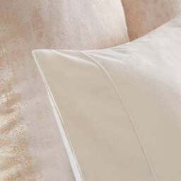 Dorma Egyptian Cotton Sateen 1000 Thread Count Cream Standard Pillowcase - thumbnail 2