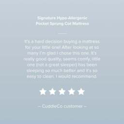 CuddleCo Signature Hypoallergenic Bamboo Pocket Sprung Mattress - thumbnail 5