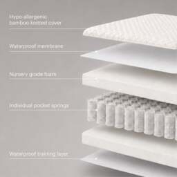 CuddleCo Signature Hypoallergenic Bamboo Pocket Sprung Mattress - thumbnail 1