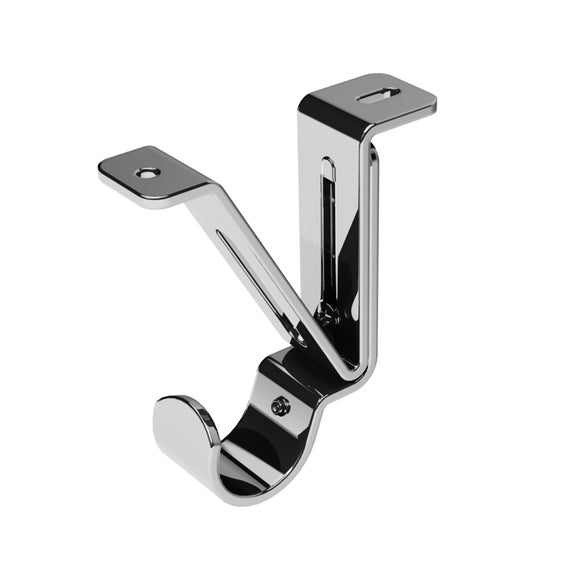 Pack of 3 Adjustable Ceiling Curtain Pole Brackets - image 1