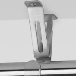 Pack of 3 Adjustable Ceiling Curtain Pole Brackets - thumbnail 2