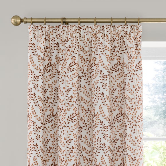 Shimla Embroidered Floral Pencil Pleat Curtains - image 1