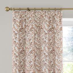 Shimla Embroidered Floral Pencil Pleat Curtains
