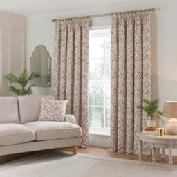 Shimla Embroidered Floral Pencil Pleat Curtains - thumbnail 2